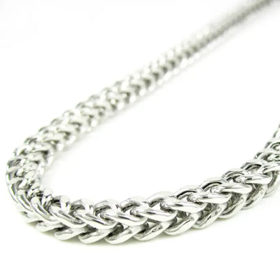 Premium Foxtail Neck Chain For Men Silver with high quality